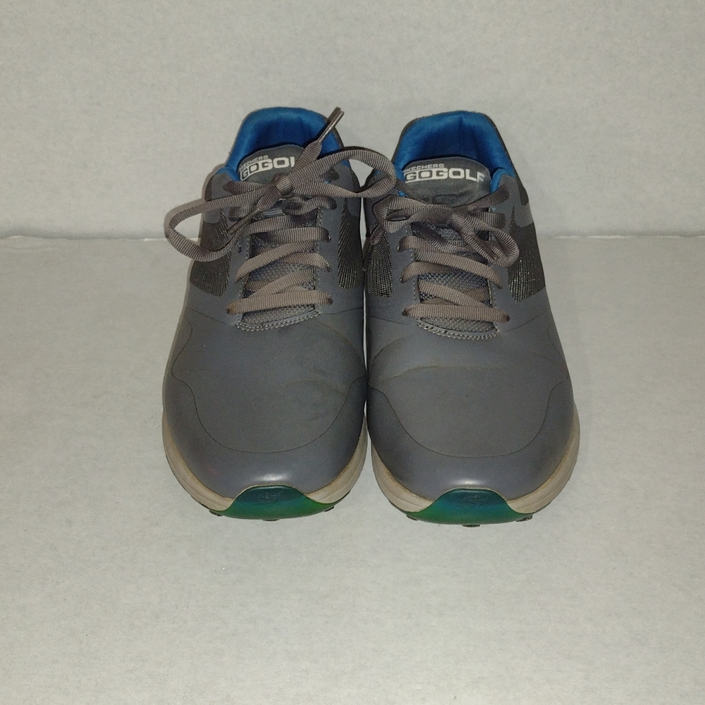 Skechers Men's Gray and Blue Sneakers